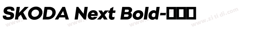SKODA Next Bold字体转换